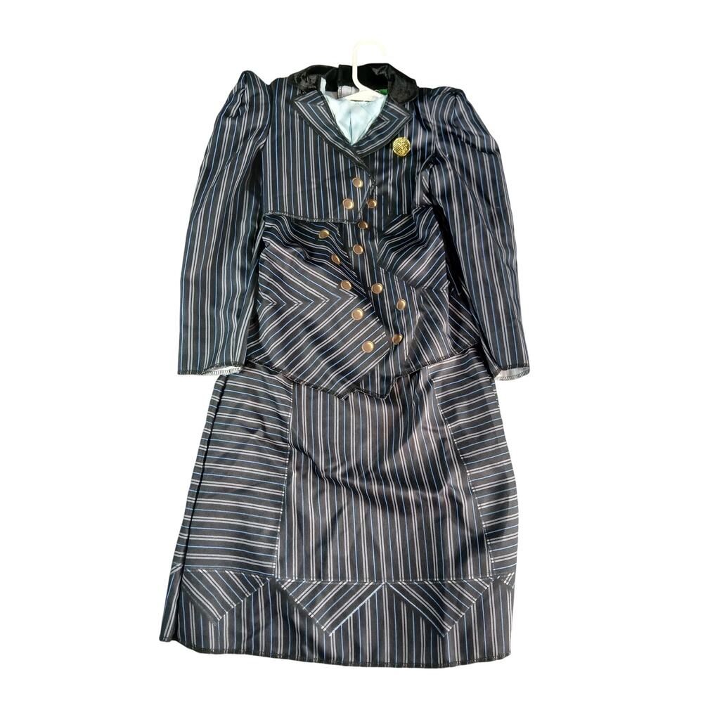 Wicked Elphaba Shiz University Uniform Costume Girls Small (4-6X) Navy NWOT